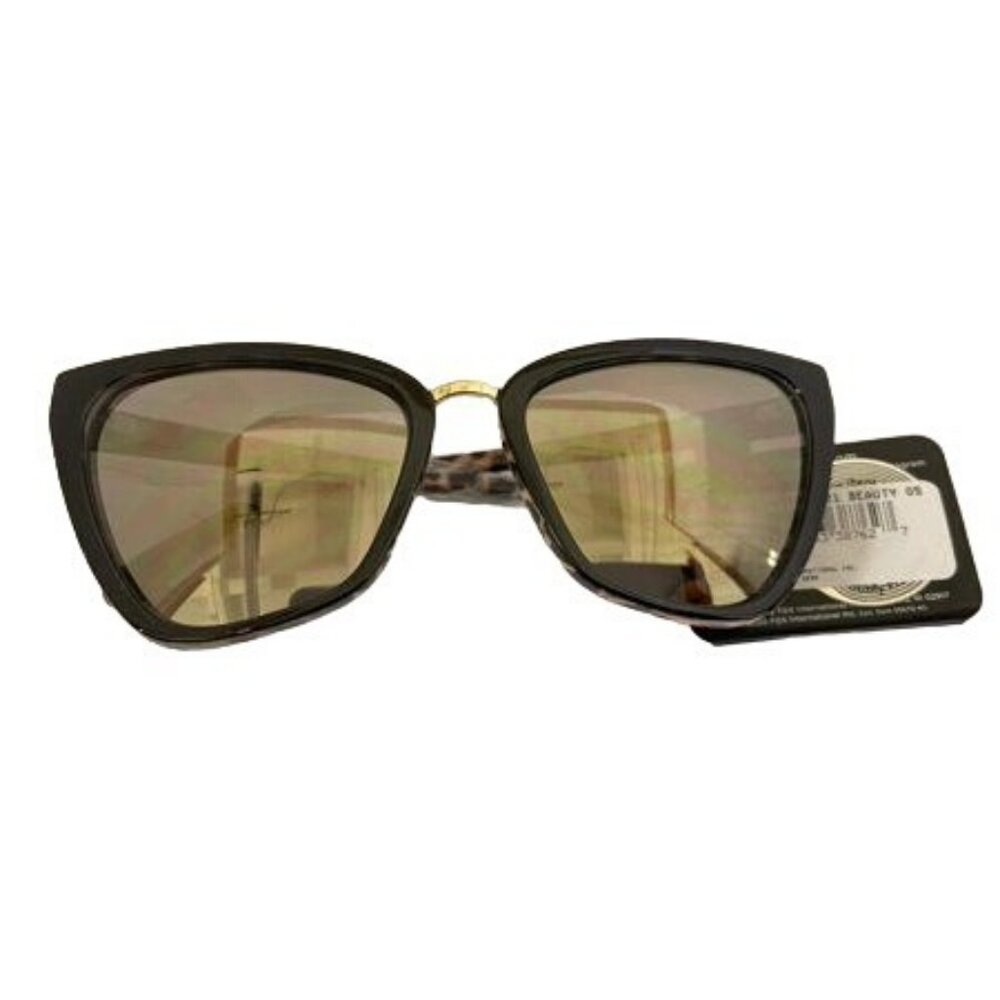 Foster Grant Womens Cat-Eye Sunglasses With Tortoise Arms & UV Protection